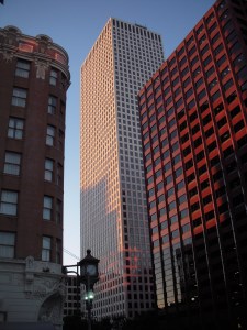 Though built in the 1970s, One Shell Square still stands as the tallest building in New Orleans at 697 ft. It is not uncommon to see modern skyscrapers mixed in with historic buildings such as the one on the left. 