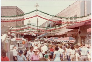 The Italian Village at the 1984 World's Fair. Fulton Street became a grand promenade to enter the fair.
